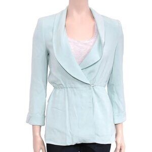 Alice + Olivia Women's Blazer XS Jacket Mint Green Summer Luxury ~ Made in USA